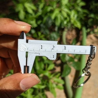 pocket caliper keychain vernier measuring measurement 3d print model - Mito3D