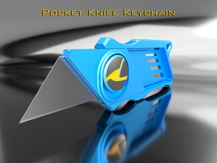 pocket knife keychain Tools hand tools diy 3d print model - Mito3D