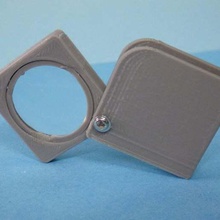 bolso lupa poche 25mm gadget fone de ouvido vr a reciclagem recyclage lentille lente 3d print model - Mito3D