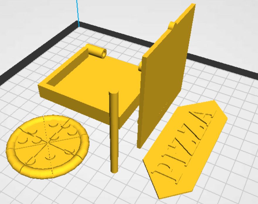 pocket pizza playset toy krusty krab sponge bob 3D print model - Mito3D