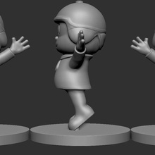 pocoyo animación personaje figura niños dibujos animados chico azul amigos 3d print model - Mito3D