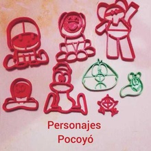 pocoyo cookie cutters home characters 3d print model - Mito3D