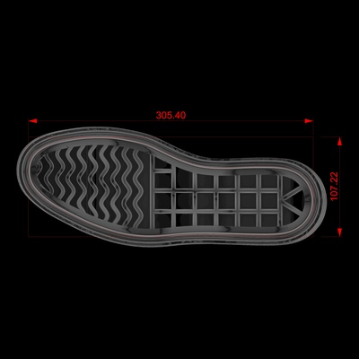 cosse chaussures unique maquette stl fichier taille 45 dernier carré classe sport hommes doigt pied chaussure moule semelle intérieure extérieure 3d impression sla 3d print model - Mito3D