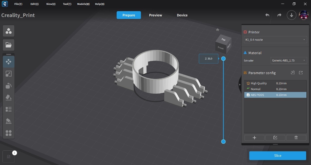 pod entlüften Cupra mk4 Formentor Luft Center Leon vw 3D print model - Mito3D