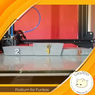 podio funkos si apre funko pop animazione arte 3 posizioni olimpico Giochi figure minis 3d print model - Mito3D