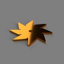 8 point throwing star various 3d print model - Mito3D