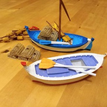 señaló santon 7cm juego barca en punta barco la provenza estatuilla modelo miniatura decoración 3d print model - Mito3D