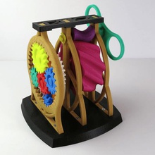 pointlessly complex gear device game cycloidal drive gears planetary 3d print model - Mito3D