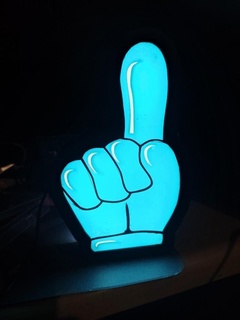 pontudo mão luz 3d print model - Mito3D