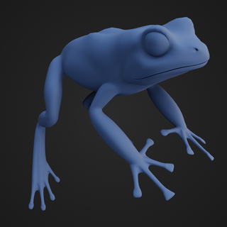 poison frog animal amazon species dart 3d print model - Mito3D