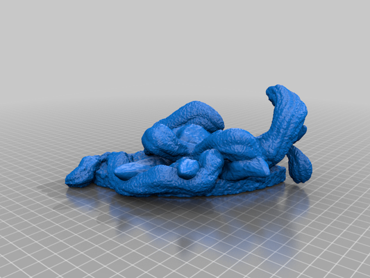 zehir sarmaşık heykel 3d baskı 3d print model - Mito3D