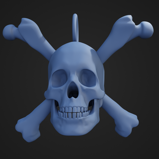 poison keychain skull head bones skeleton zombie horror holloween funny cartoon jewelry scary 3d print model - Mito3D