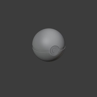 pok Balle lun moitié moulé pression garage uk diecastgarageuk Pokémon pokeball libre 3d print model - Mito3D