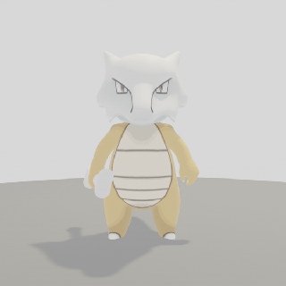 pok seg matador ossos animal arte estatueta Pokémon desossando cubone ossicador Marowak 3d print model - Mito3D
