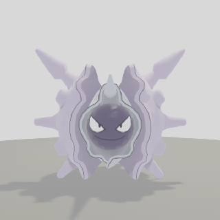 pok mon Krebstiere Tier Kunst Figur Pokémon Hülse Shellder Cloyster 3d print model - Mito3D