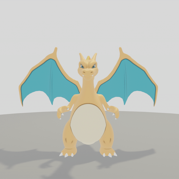 pok mon Kracher Tier Kunst Figur Pokémon dracaufeu charizard 3D print model - Mito3D