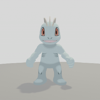 pok mon machoc Tier Kunst Figur Pokémon machop 3d print model - Mito3D