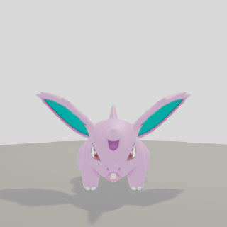 pok mon nidoran Tier Kunst Figur Pokémon go 3d print model - Mito3D