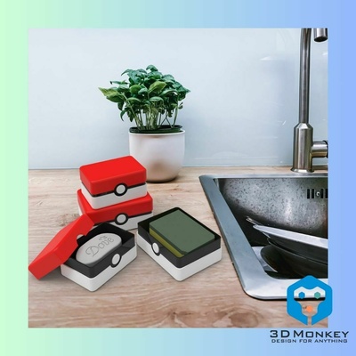 pok pazartesi top sabun kutu banyo malzemeleri mutfak aletleri dekoru aksesuarları organizasyonu inovasyonu tasarımı ilhamı gereçleri yükseltmesi deposu tarzı yenileme sünger 3d print model - Mito3D