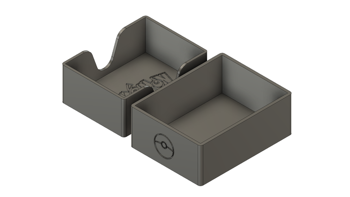 pok lun scatola lettere pikachu carte accessori 3d print model - Mito3D