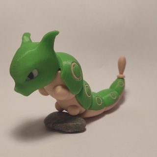 pok mon mewtwo caterpillar Game pokemon figurine assembly mew15 3d print model - Mito3D