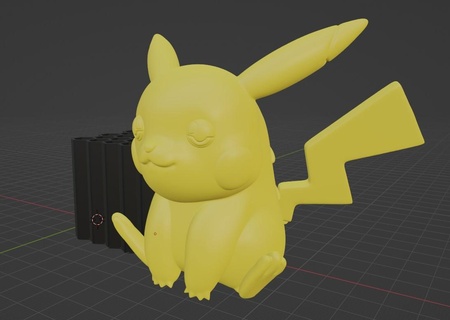 pok mon pikachu honeycomb pencil pen holder pok mon pikachu pen pencil holder case school  3d print model - Mito3D