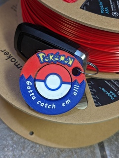 pok seg fiação chaveiro Pokémon flexi articulando spinner inquietação 3d print model - Mito3D