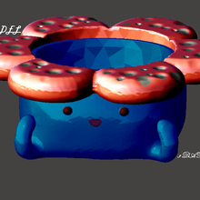 pok mon vileplume pot toys pokemon gift pots 3d print model - Mito3D