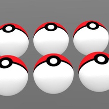 pokball pokmon yunorga vários pokemon poke bolas nintendo 3d print model - Mito3D