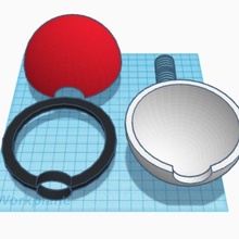 poke ball - topu game toy accessories 3d print model - Mito3D