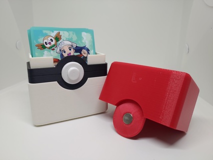 colpire palla carta Astuccio guaina maniche versione gioco tavolo scatola titolare supporto Pokemon figure giocattolo 3d print model - Mito3D