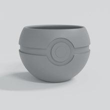 pokeballförmig Container Pokémon Pokeball Pokebola Blumentopf Blume Topf 3d print model - Mito3D