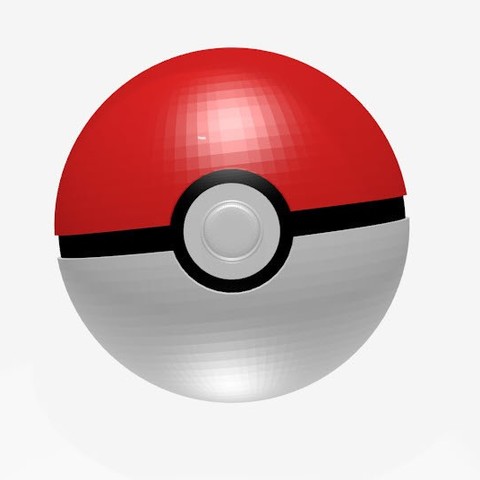 pokeball game pokemon pokball 3D print model - Mito3D