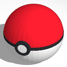 pokeball Jeu Pokémon jouet 3d print model - Mito3D