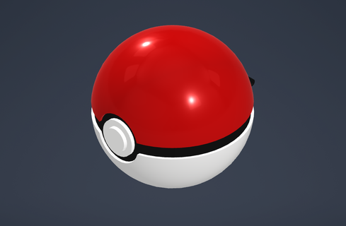 pokeball bouton charnière espace rangement travail accessoires cosplay costume 3d print model - Mito3D