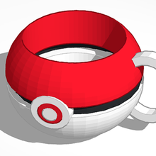 pokeball cup libre mois mode art Jeux séries anime Pokémon tasse verre Pikachu Balle 3d print model - Mito3D
