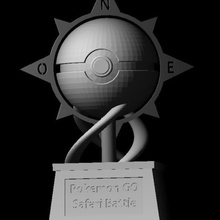 pokeball de la coupe divers pokemon darkradamanthys aller 3d print model - Mito3D