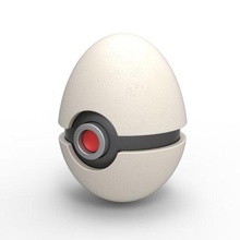 pokeball egg shape 3d print model - Mito3D