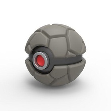 pokebola golem Pokémon bola pedra recipiente brinquedo impressão imprimível 3d print model - Mito3D
