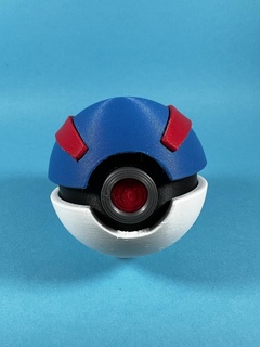 pokeball great ball pokemon teddiursa empire ash printable pokearena collectible pikachu cosplay 3d print model - Mito3D