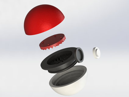 pokeball grinder pokemon green marijuana pok mon 3d print model - Mito3D