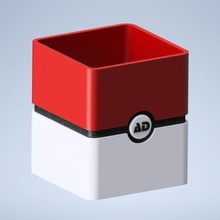 pokeball titolare supporto vaso gadget Pokemon cartone animato collezione cenere scatola utensili 3d print model - Mito3D