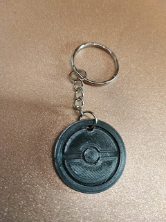 pokeball key chain ring game keychain keyring pokemon keychains bricoloup 3d 3d print model - Mito3D