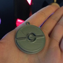 pokeball keychain 3d print model - Mito3D
