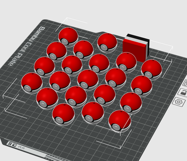 pokeball keychain pokemon 3d print model - Mito3D