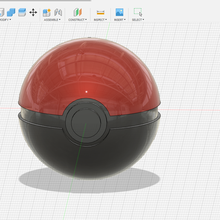 pokeball neromorbido branding gioco Pokemon 3d print model - Mito3D
