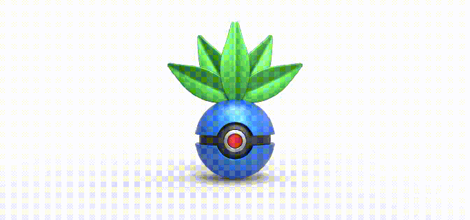 Pokeball seltsam Pokémon Konzept Container Anime Spielzeug drucken druckbar 3d print model - Mito3D