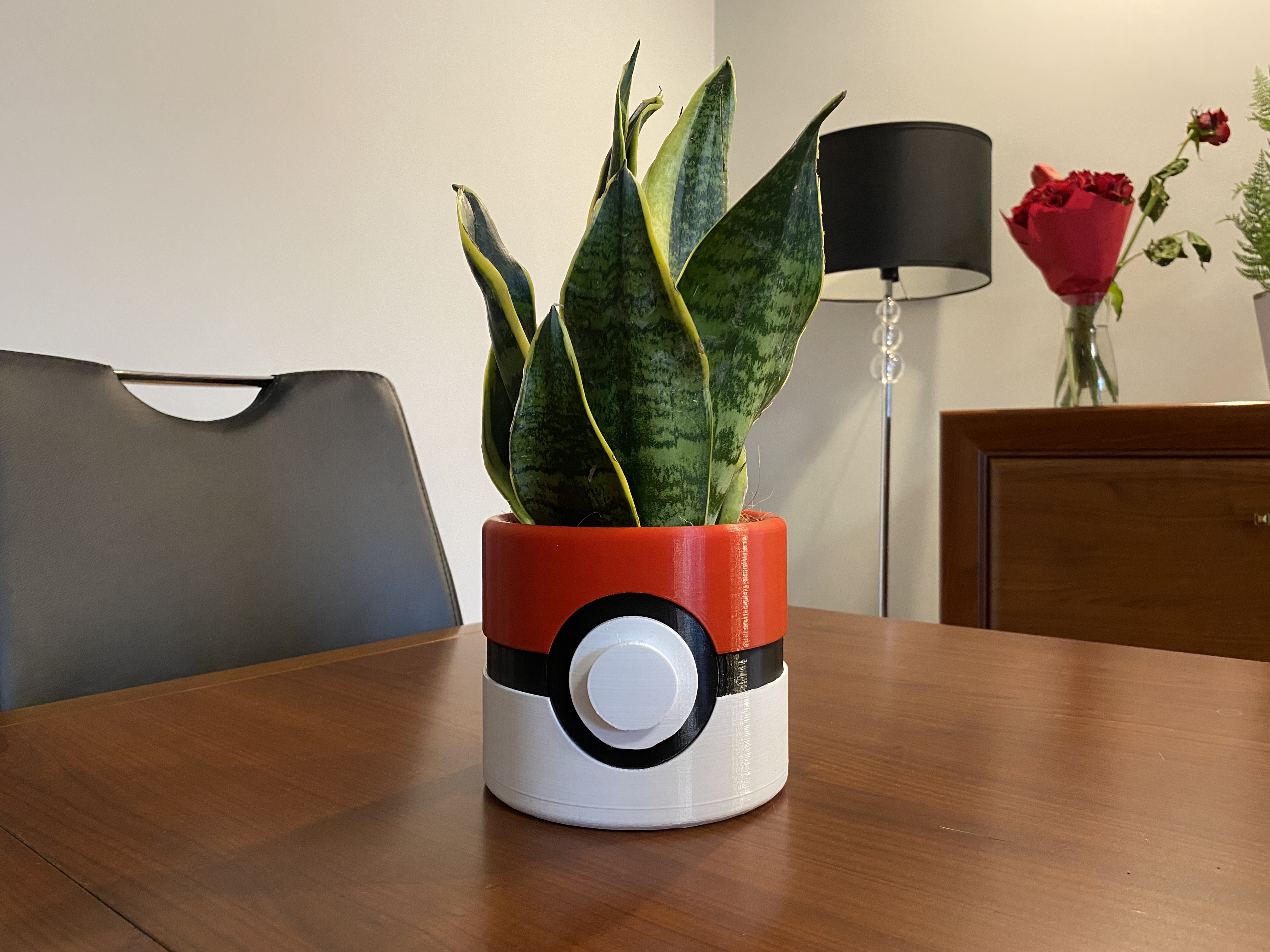 pokeball pentola copertina guaina cilindro piccolo Pokemon fiore casa 3D print model - Mito3D