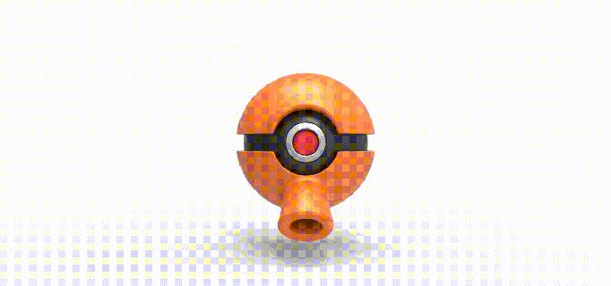 pokeball qbert Various pokemon concept container anime toy print printable ball 3d print model - Mito3D