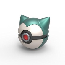 pokeball snorlax pokemon cat container toy print printable 3d print model - Mito3D